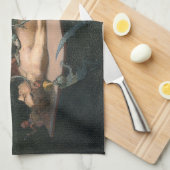 Bijna de dood ervaring zien van boze demonische ge theedoek (Quarter Fold)