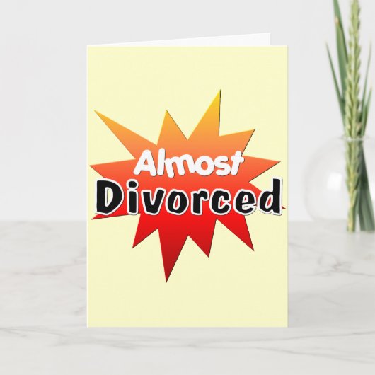 Bijna gescheiden aankondiging (Voorkant)