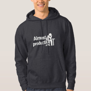 Bijna productief – kantoorhumor hoodie
