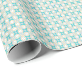 Bijna Shippo Blauwgroen en Crème Wrapping Paper Cadeaupapier