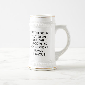 BIJNA VEELVOUDIGE "DRINK 2 ROCK" STEIN BIERPUL