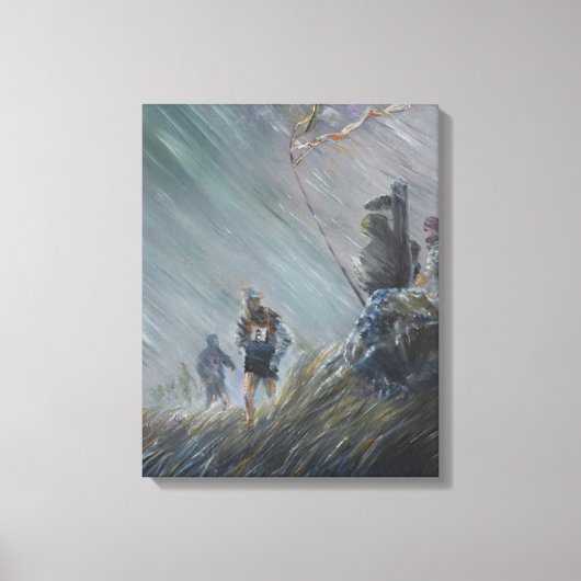 Bijna verloren in 2014 canvas afdruk (Voorkant)