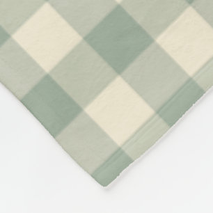 Bijna wakker Gingham - Geruite rivierstof. Fleece Deken