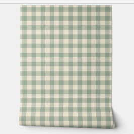 Bijna wakker Gingham - Langs de rivier plaid. Behang