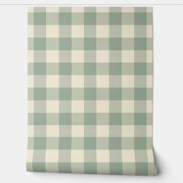Bijna wakker Gingham - Langs de rivier plaid. Behang