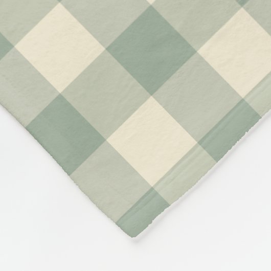 Bijna wakker Gingham - Langs de rivier plaid. Fleece Deken (Hoek)