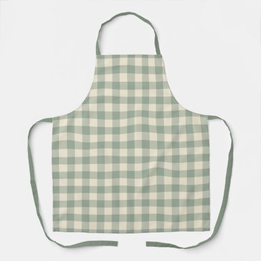 Bijna wakker Gingham - Langs de rivier plaid. Schort (Voorkant)