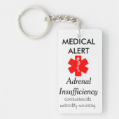 bijnierinsufficiëntie sleutelketen 2 sleutelhanger (Voorkant)