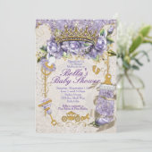 Bijou à bille Floral Baby Douche Invitations (Debout devant)