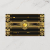 Bijou Art Déco carte de visite Vieux Or (Dos)