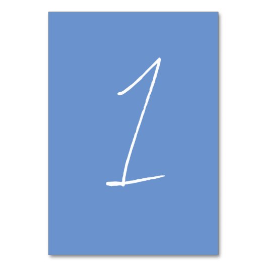 Bijou Bleu Numéro de Table de Réception de Mariage (Par défaut)