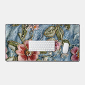 Bijou brodé Floral Denim Texture (Clavier et souris)