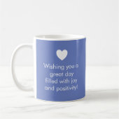 Bijou couleur tendance bleu - Nom / Mug de positiv (Gauche)