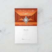 Bijou de fête d'anniversaire Merci Ivoire Bronze O (Intérieur)