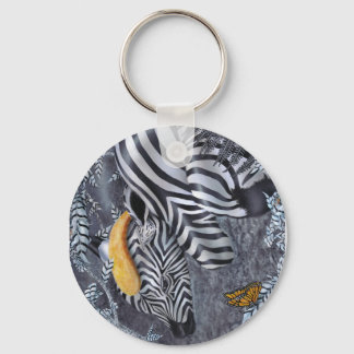 Bijou du nior et blanc sleutelhanger