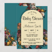 Bijou Maximaliste Baby shower tonique Invitation (Devant / Derrière)