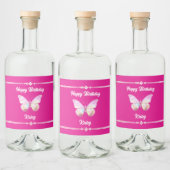 Bijou personnalisé Papillon Boisson et Étiquette a (Bouteilles)