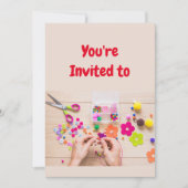 Bijouterie artisanale Anniversaire Fête Invitation (Devant)