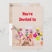 Bijouterie artisanale Anniversaire Fête Invitation (Devant / Derrière)