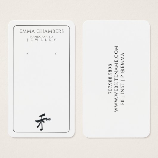 Bijouterie artisanale Designer Drop Oreille (Devant & derrière)