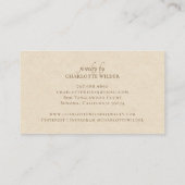 Bijouterie Boho Terracotta Sun Carte de visite (Dos)