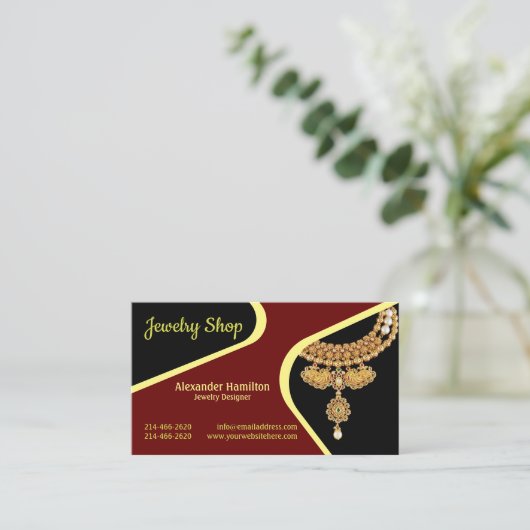 Bijouterie Carte de visite (Debout devant)