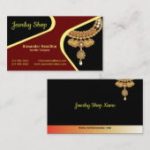 Bijouterie Carte de visite (Devant / Derrière)