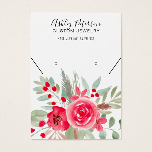 Bijoux à fleurs de Noël (Devant)