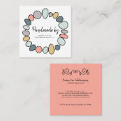 Bijoux artisanaux Carte de visite moderne artisana (Devant / Derrière)