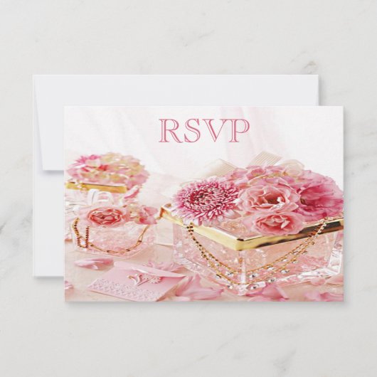 Bijoux, boîtes et fleurs roses RSVP (Devant)