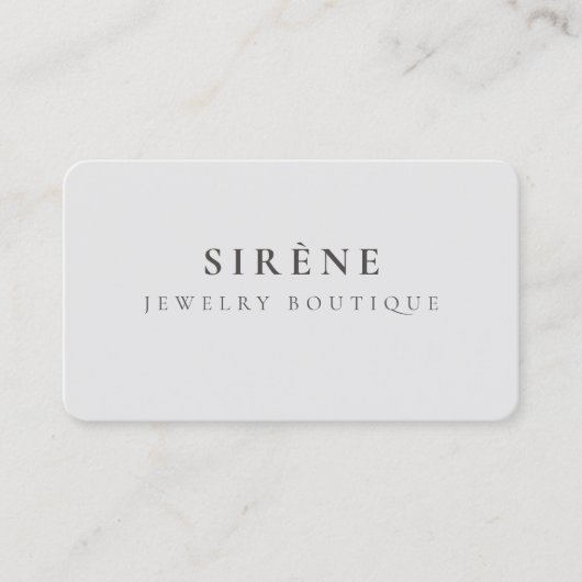 Bijoux Carte de visite (Devant)