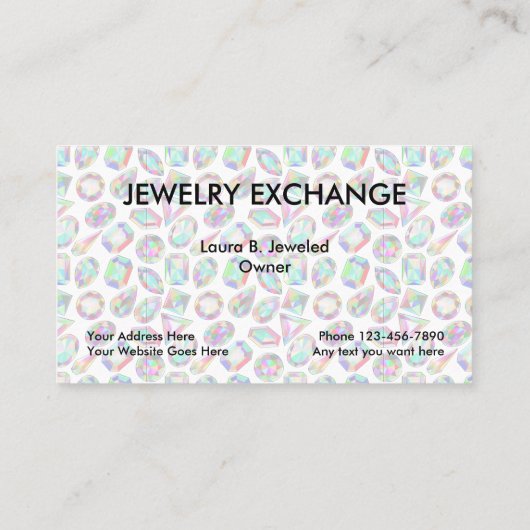 Bijoux Carte de visite (Dos)