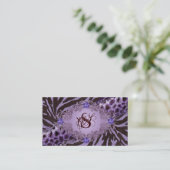 Bijoux Carte de visite animal Zebra Leopard Pur2 (Debout devant)