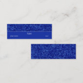 Bijoux - carte de visite maigre de saphir (Devant / Derrière)