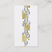 BIJOUX CARTE DE VISITE PERSONNALISABLE - Blanc (Dos)