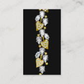 BIJOUX CARTE DE VISITE PERSONNALISABLE - Noir (Dos)