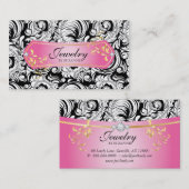 Bijoux Carte de visite Vente de perruques Black Pi (Devant / Derrière)