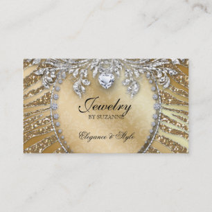 Bijoux Carte de visite Zebra Parties scintillant G