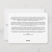 Bijoux Certificat d'authenticité Modèle (Dos)