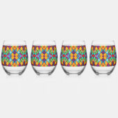 Bijoux comme verre collé Effet - jumelé monogramme (Gauche)