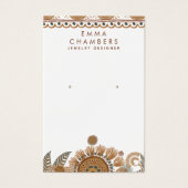 Bijoux concepteur Boho Terracotta oreille bijoux (Devant)