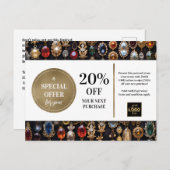 Bijoux Coupon rabais Carte postale (Devant / Derrière)