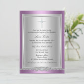 Bijoux Croix Baptême / Invitation Christening (Debout devant)