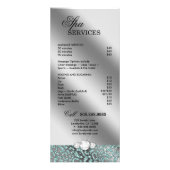 Bijoux de carte en rack de salon Tanning Turquoise (Dos)