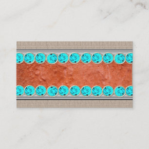 Bijoux de turquoise de Natif américain, cartes de