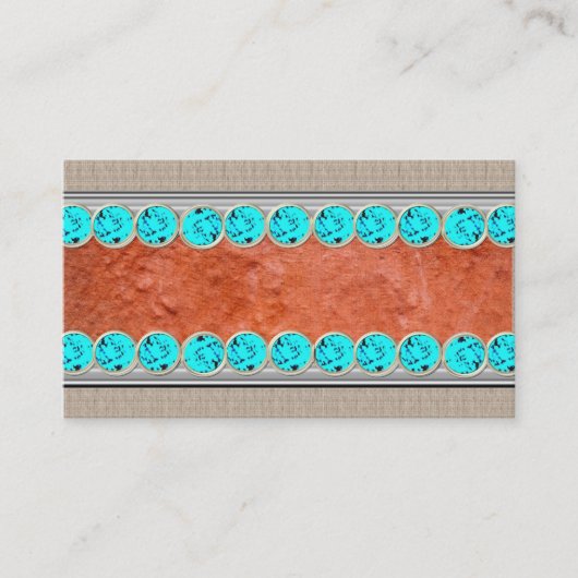 Bijoux de turquoise de Natif américain, cartes de (Devant)