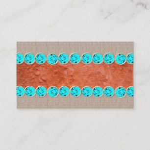 Bijoux de turquoise de Natif américain, cartes de