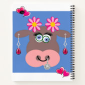 Bijoux de vache Carnet spirale Floral (Dos)