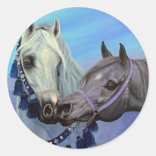 Bijoux du désert Autocollants pour chevaux arabes (Devant)