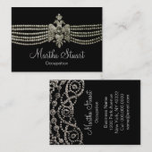 Bijoux en cartier - Carte de visite (Devant / Derrière)